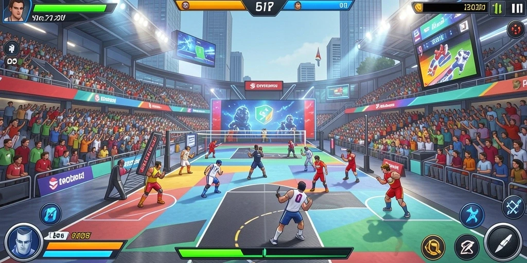Screenshot menunjukkan karakter utama dalam petualangan menawan.