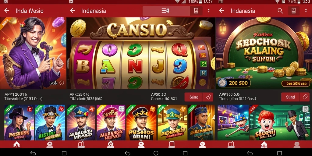 Tampilan menu awal yang menarik dan mudah dinavigasi.