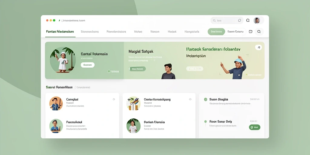 Tampilan antarmuka yang modern dan menarik.