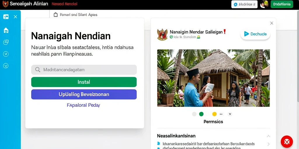 Tampilan antarmuka yang user-friendly.