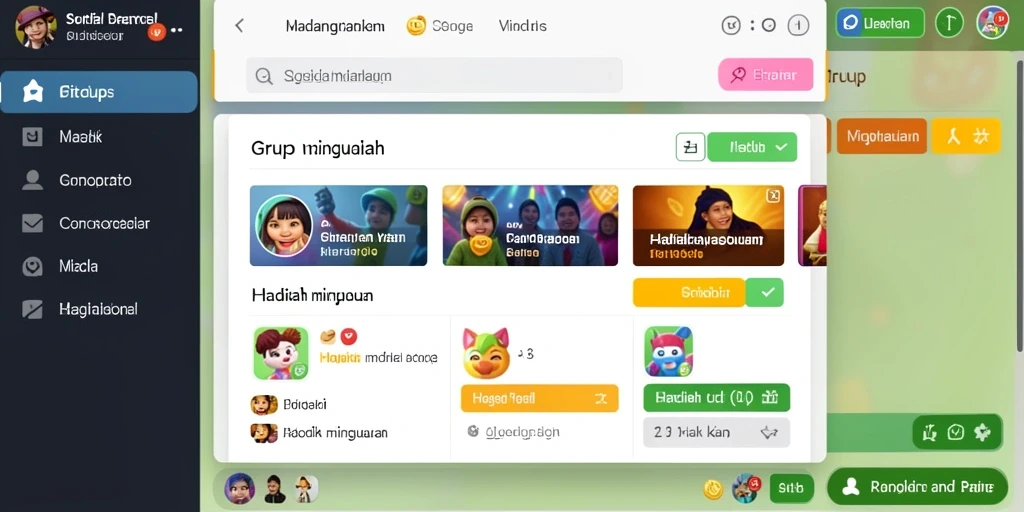 Tampilan game yang menarik dan penuh warna.