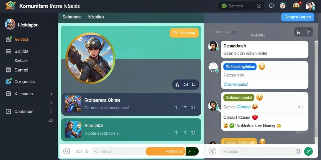 Screenshot menunjukkan antarmuka permainan yang menarik.