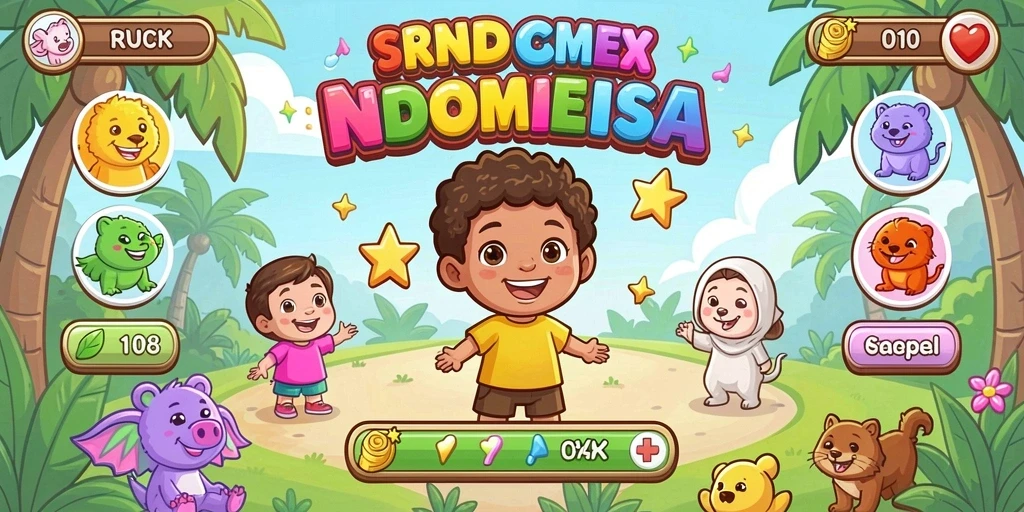Tampilan awal yang menarik dengan karakter yang kuat.