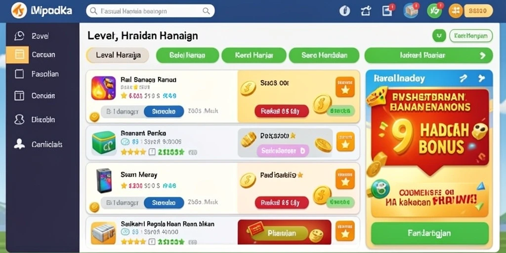 Screenshot 1: Tampilan awal permainan yang menarik.